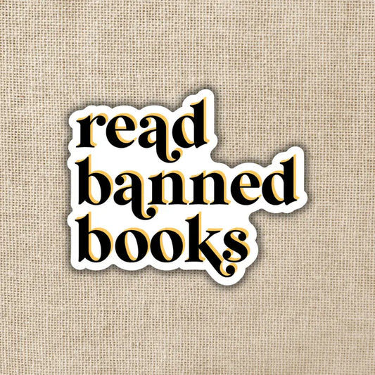 READ BANNED BOOKS STICKER