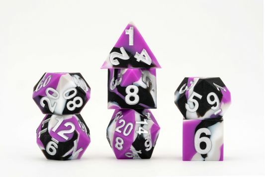 PRIDE SILICONE DICE SET: ASEXUAL