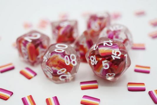 LESBIAN RESIN DICE SET