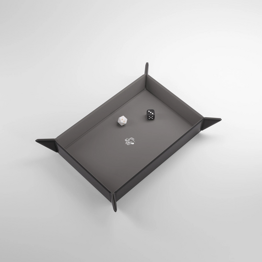 Black and Gray Rectangular Dice Tray